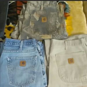 3 pairs Carhartt work jeans .  Perfect for work.